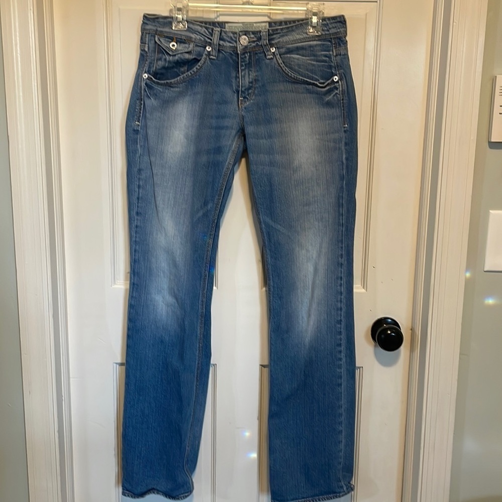 KUYICHI Candy-low lean shoecut‎ in soft combed blue Stretch denim.Organic cotton